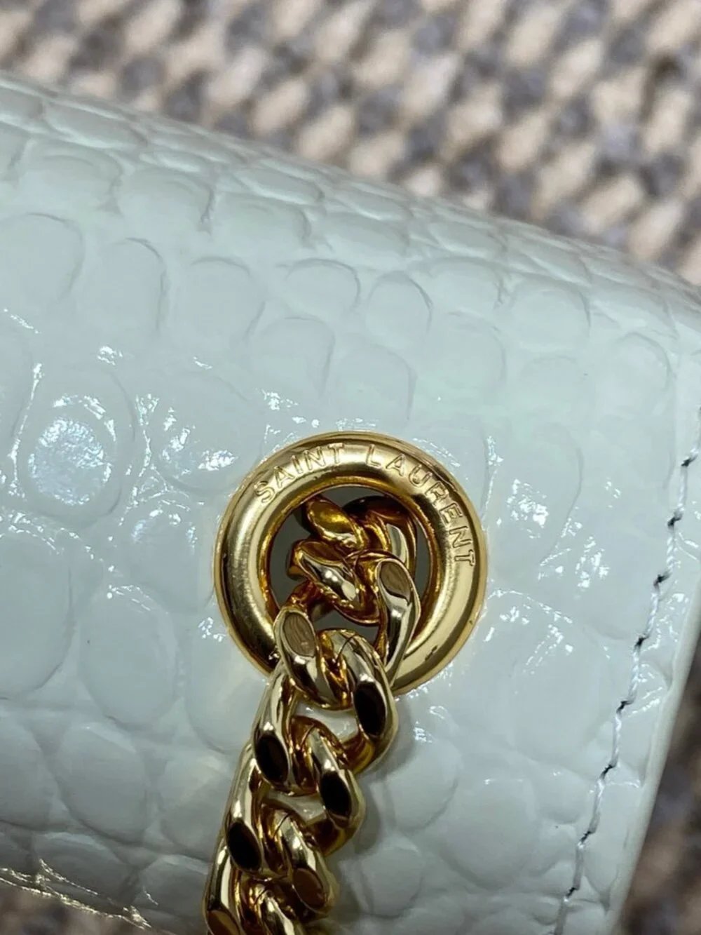 ✅Yves Saint Laurent Crocodile Crossbody Bag - Picture 7 of 11